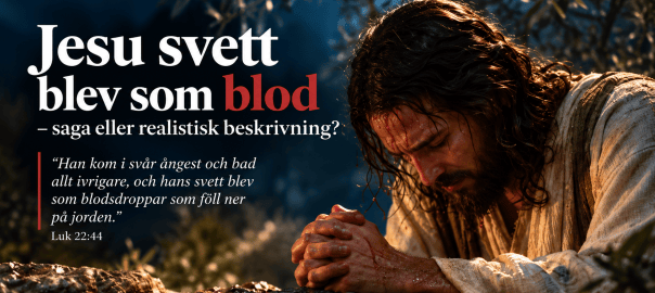 Jesu svett blir som blod i Getsemane i Lukas 22:44